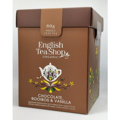 English Tea Shop Čokoláda rooibos vanilka sypaný čaj bio 80 g