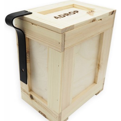 Prázdná dárková bedna s páčidlem na víno – Sleviste.cz