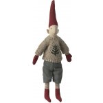 Maileg Vánoční skřítek Pixy Size 2 – Boy, šedá barva, textil – Hledejceny.cz