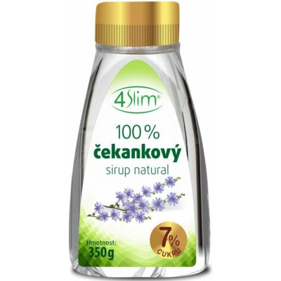 4Slim 100% Čekankový sirup natural čirý 350 g – Zboží Mobilmania