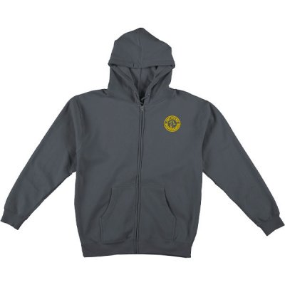 Antihero BASIC PIGEON ROUND E CHARCOALSOLID w/ GOLD Embroi na zip