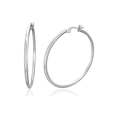 Šperky eshop náušnice z chirurgické oceli kruhy stříbrné barvy X10.16