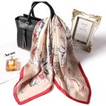 hedvábný šátek krémový v dárkovém balení – Zboží Mobilmania