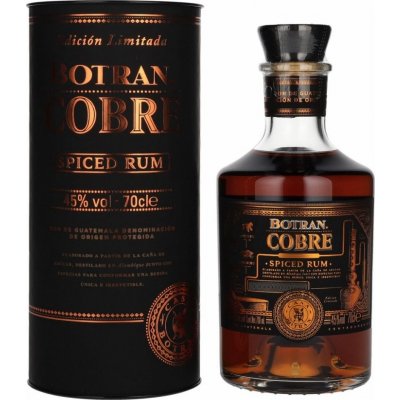 Ron Botran COBRE Spiced Rum Edición Limitada 45% 0,7 l (tuba) – Zboží Mobilmania