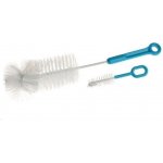 Akuku kartáč na láhev a dudlík 6721 modrá – Zboží Mobilmania