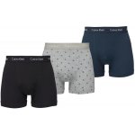 Calvin Klein Cotton Stretch Classic Fit Trunks 3-Pack Black – Zboží Dáma