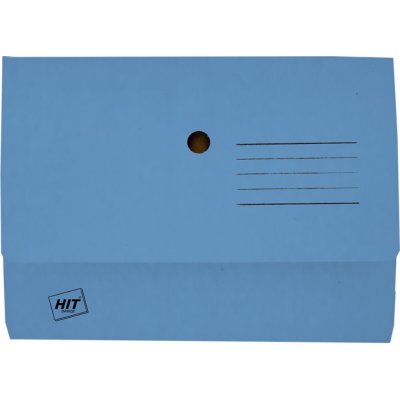 HIT Office A4 Papírové odkládací kapsy na dokumenty modré 20 ks