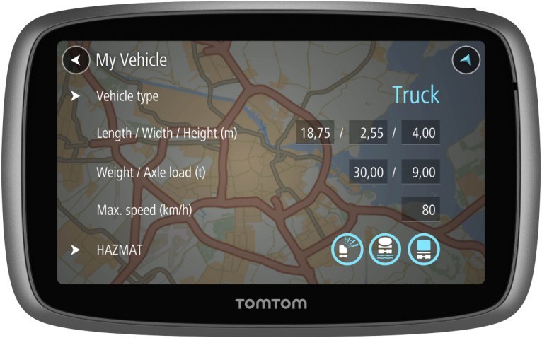 TomTom Trucker 500 TMC
