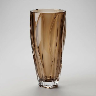 Crystal Bohemia KŘIŠŤÁLOVÁ VÁZA BOHEMIA BARLEY TWIST HONEY 305 MM – Hledejceny.cz