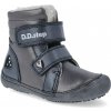 Dětské kotníkové boty D.D.Step Barefoot zimní obuv W063-829A Black