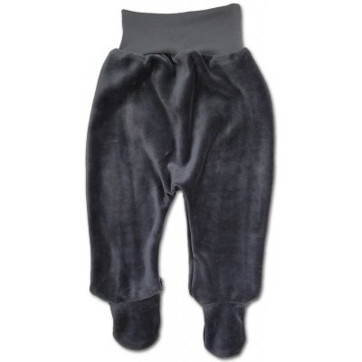 Dětské sametové polodupačky šedé – Zboží Dáma