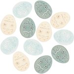 ANDĚL Vajíčko dřevěné 3 barvy 4 cm, 12 ks – Hledejceny.cz