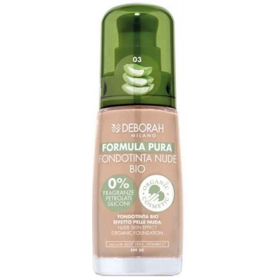 Deborah Milano Formula Pura make-up s Aloe Vera a vitaminem C Nude BIO 03 Beige 30 ml – Zboží Dáma