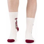 Vlnka Ovčí ponožky Merino folklór červená – Sleviste.cz