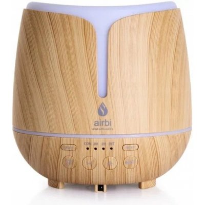 Airbi SONIC Aroma difuzér s bluetooth reproduktorem a osvětlením tmavé dřevo 300 ml – Zboží Dáma