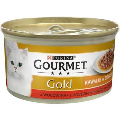 Gourmet Gold hovězí kousky v omáčce 85 g
