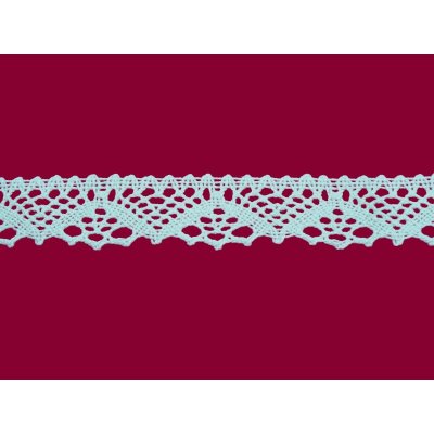 Bavlněná paličkovaná krajka 2031/25mm bílá/5m – Zboží Dáma