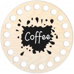 Woody Crafts Podtácek, kruh 10 cm, Coffee – Hledejceny.cz