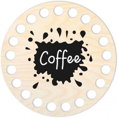Woody Crafts Podtácek, kruh 10 cm, Coffee – Hledejceny.cz