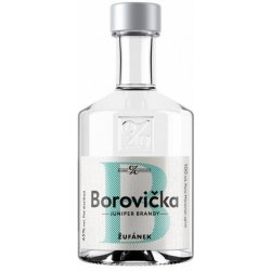 Pálenka Žufánek Borovička 45% 0,1 l (holá láhev)