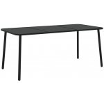 OMAXI 775117 Zahradní stolek antracitový 165 x 80 x 71 cm ocel – Hledejceny.cz