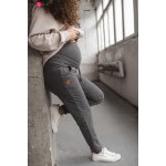 M & L těhotenské tepláky Dark Grey Melange – Zboží Dáma