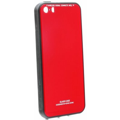 Glass Case červený – Apple iPhone 5/5S/SE – Zboží Mobilmania