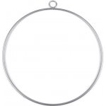 Prima-obchod Kovový kruh na lapač snů k dekorování Ø30 cm 3 stříbrná tmavá mat – Zboží Dáma