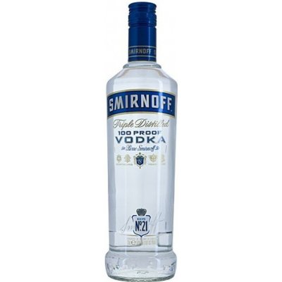 Smirnoff Blue 50 % 1 l (holá láhev)