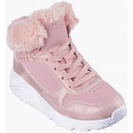 Skechers dívčí kotníkové zimní boty Uno Lite Comfurt Collar mauve – Zboží Dáma