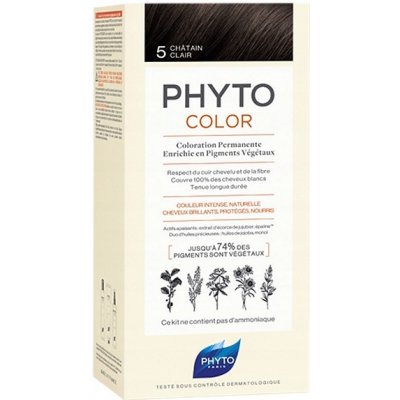 Phyto Color barva na vlasy bez amoniaku 5 Light Brown – Zboží Mobilmania