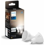 Hue sada 2x LED žárovka White GU10 4,2W 400lm 2700K CRI80 IP20 – Zboží Živě