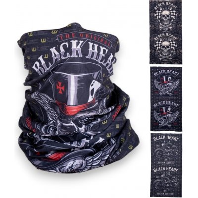 W-TEC Black Heart Scarfest Wings Skull – Zboží Mobilmania
