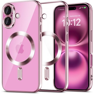 Tech-Protect Ochranný kryt na iPhone 16 - Tech-Protect, Magflex MagSafe Shiny Rose – Sleviste.cz