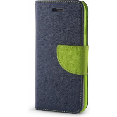 Pouzdro Sligo Smart Book Xiaomi RedMi NOTE 10 PRO modré / zelené FAN EDITION