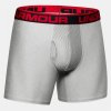 Boxerky, trenky, slipy, tanga Under Armour Tech 6in 2 Pack Mod Gray Light Heather