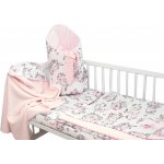 Baby Nellys 6-dílná sada Slon a duha růžová/bílá 120 x 90 cm – Zboží Dáma
