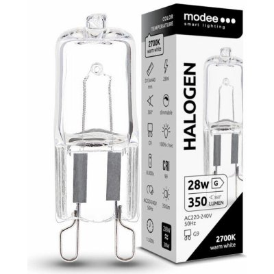 Modee halogenová žárovka G9 28W teplá bílá – Hledejceny.cz