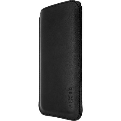 FIXED Tenké pouzdro Slim vyrobené z pravé kůže pro Apple iPhone 12/12 Pro, černé FIXSLM-558 -BK – Zboží Mobilmania