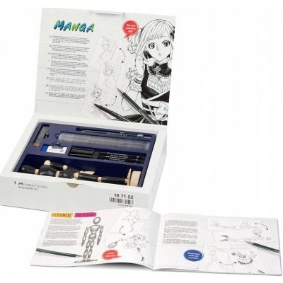 Faber-Castell Pitt Artist Pen Manga 19 ks +12 ks náhradních tuh 6715 12 ks – Zboží Dáma
