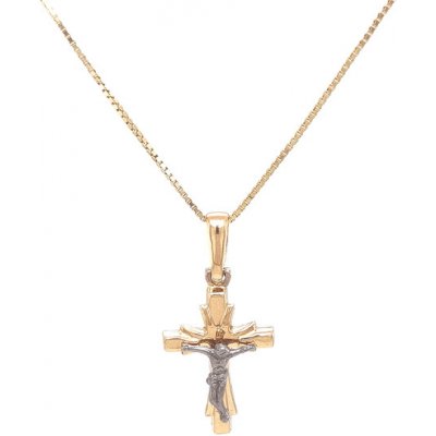 Beny Jewellery Zlatý Kříž s Ježíšem Kristem 7151384