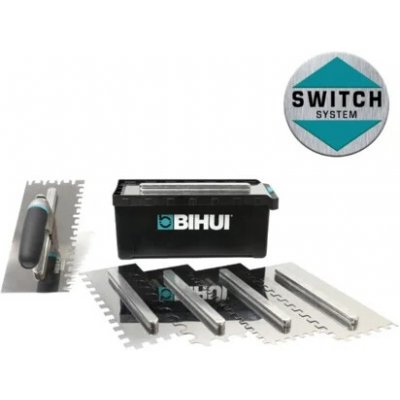 8-dílná sada zubových hladítek INOX s výměnnou rukojetí – Zboží Mobilmania