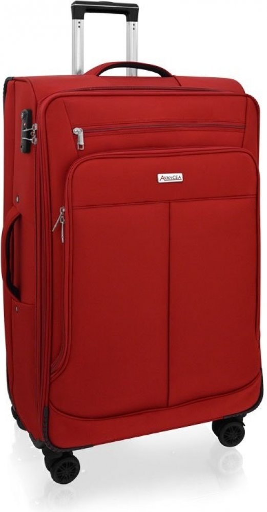 AVANCEA Textilní kufr GP4546 4W červený L 78x48x32 cm | Srovnanicen.cz