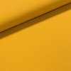 Metráž Bavlněný úplet vaflová vazba drobná 5011 0434, jednobarevná hořčicová š.150cm (látka v metráži)