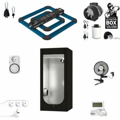 Growmarket Kompletní grow box 200W LED Basic 80x80x180 cm – Zboží Mobilmania