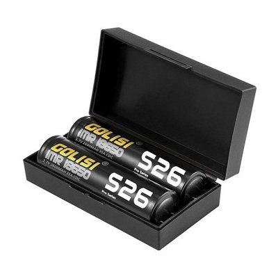 Golisi baterie S26 IMR 18650 / 35A 2600mAh 2ks + pouzdro – Hledejceny.cz