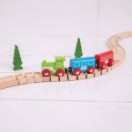 Bigjigs Rail Ohebná kolej 2 kusy – Zboží Mobilmania