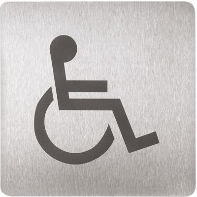 Sanela Piktogram - WC invalidní SLZN 44AC – Zboží Mobilmania