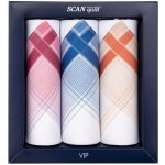 SCANquilt dámské kapesníky VIP 3 ks L75 bílopastelová L75 28x28 cm – Sleviste.cz
