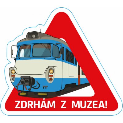 Dopravní svět Samolepka vlak 451 pozor – Zboží Živě